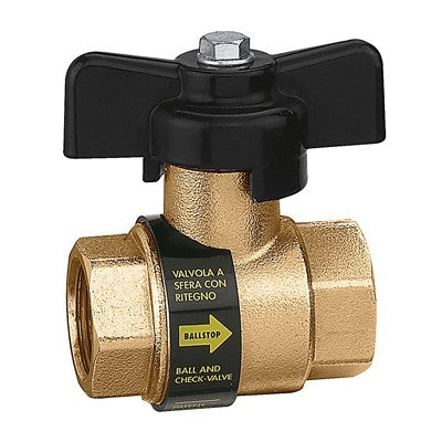 VALVOLA A SFERA FF CON RITEGNO BALLSTOP Misura: 1/2"