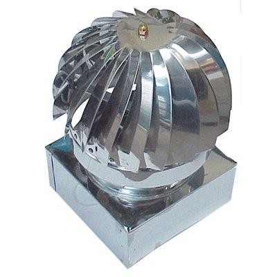 VENTOLINO GIREVOLE BASE QUADRA INOX AISI 304
