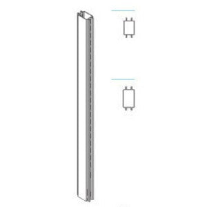 ZAF PIANTANA BIFACC GONDOLA 9XH187CM GRIGIA