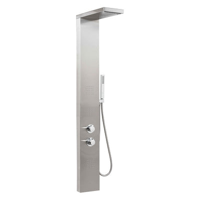PARETE ATTREZZATA MOD. MANHATTAN PLUS CON MISCELATORE TERMOSTATICO