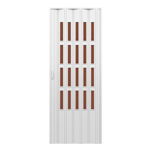 PORTA D'ARREDO PER INTERNO A SOFFIETTO CON VETRO NIAGARA BRONZO