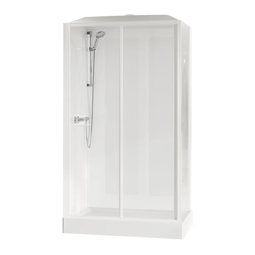 CABINA DOCCIA MEDIA GLASS 2P 1 ANTA SCORREV. E 1 FISSA