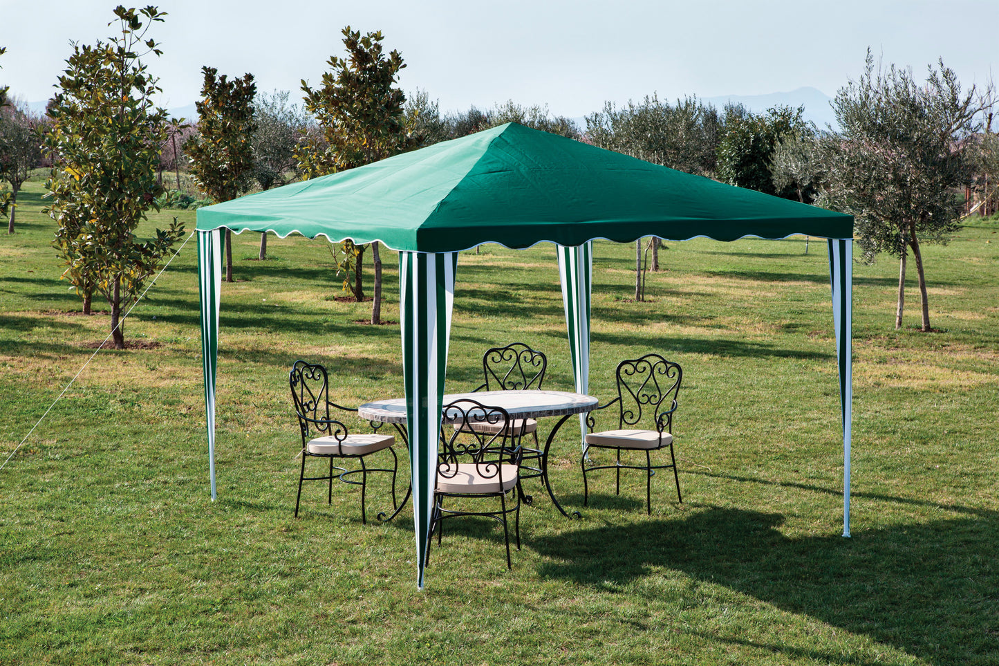 GAZEBO IN POLIESTERE MT.3X3 VERDE