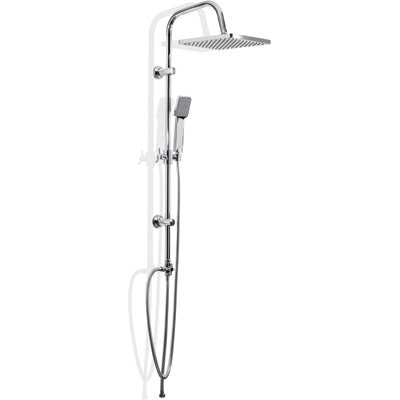 SALISCENDI ACCIAIO CROMO MIX SQUARE 1 GETTO