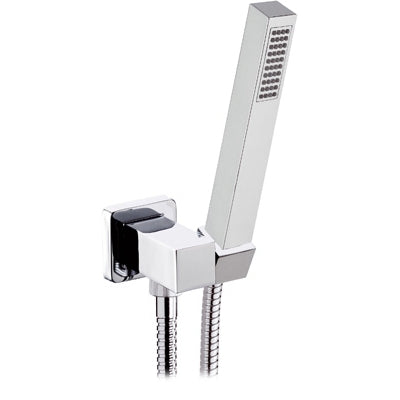 PRESA ACQUA QUADRATA SUPPORTO IN OTTONE + DOCCETTA POLAR + FLESSIBILE