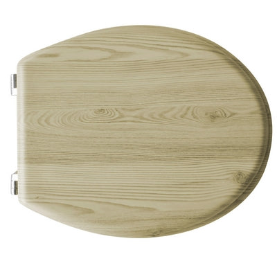 SEDILE WC UNIVERSALE IN LEGNO ACERO