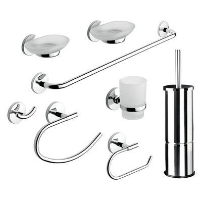 SET ACCESSORI BAGNO 8 PEZZI SERIE OTTO/ONE