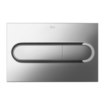 PLACCA CROMO PER CASSETTA ROCA 2 TASTI