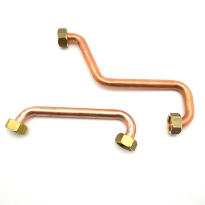 2 PZ TUBI RAME CON CALOTTE PER GALLEGGIANTE