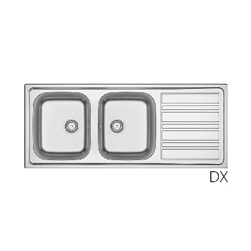 LAVELLO INCASSO IN ACCIAIO MOD. LS06 CM 120X50