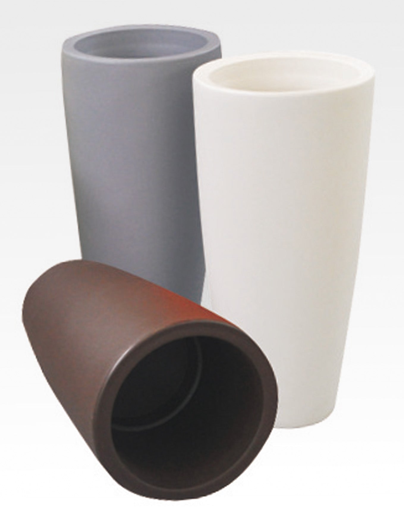 VASO HOME TONDO CM.33X70H.PIETRA