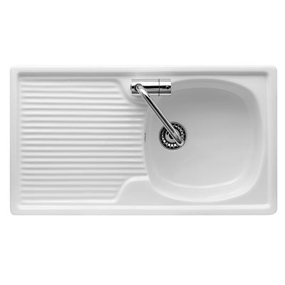LAVELLO DA INCASSO IN CERAMICA CON 1 VASCHETTA 80 x 45