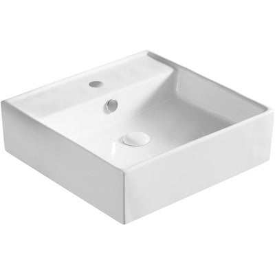LAVABO D'APPOGGIO MOD. LA40 CM 46.5 X 46.5