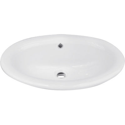 LAVABO SOPRAPIANO SENZA FORO RUBINETTO CM 56 x 42