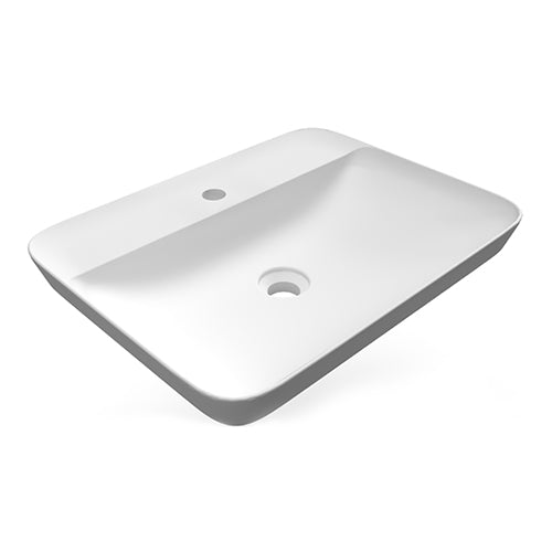 LAVABO AD INCASSO RETTANGOLARE MONOFORO VARIANT 55 X 42 CM