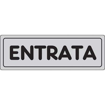 TARGA SEGNALETICA ADESIVA ENTRATA