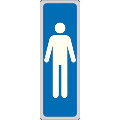 TARGA SEGNALETICA ADESIVA UOMINI