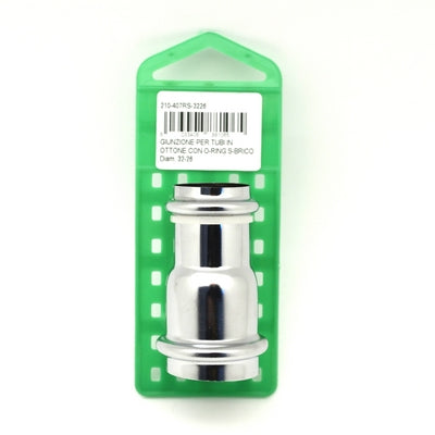 GIUNZIONE PER TUBI IN OTTONE CON O-RING S-BRICO