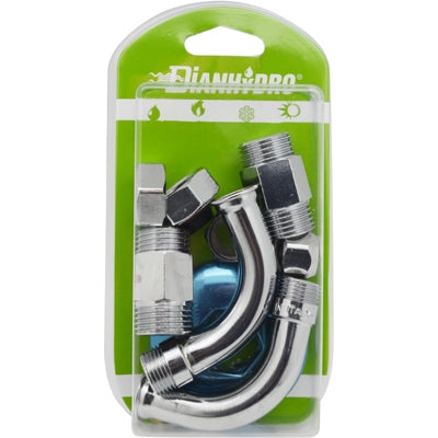 2 PZ CURVETTE SOTTOLAVABO A 90° COMPLETA BLISTER