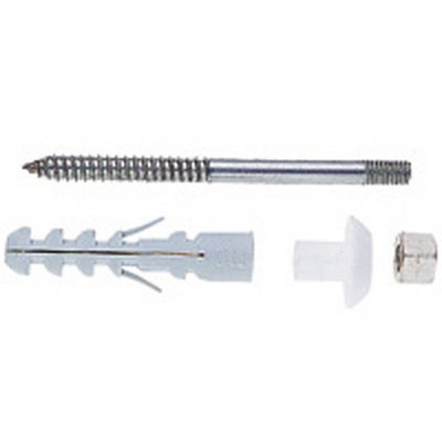 4 PZ VITI DI FISSAGGIO IN FERRO PER VASI E BIDET