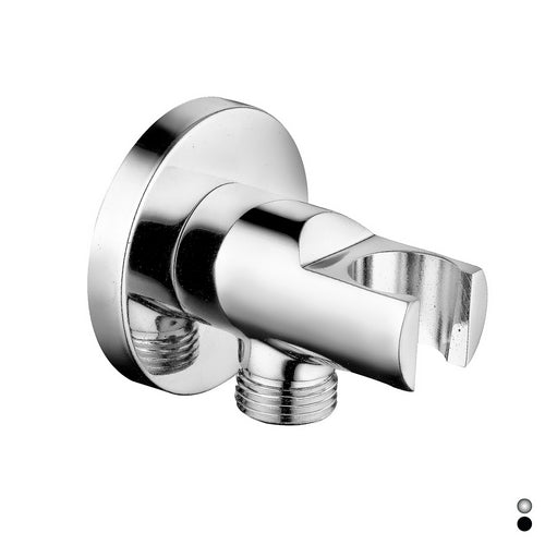 PRESA ACQUA TONDA CON SUPPORTO DOCCIA