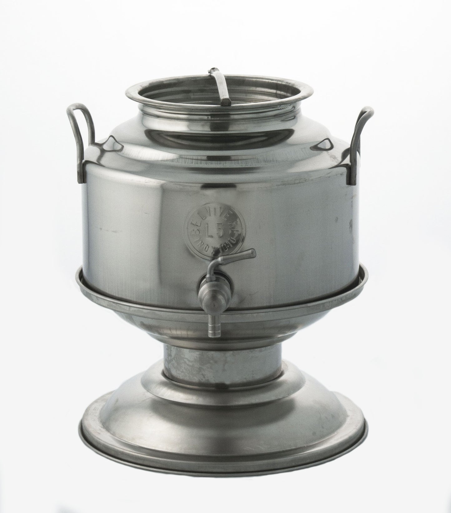 CONTENITORE ACCIAIO INOX LT.5 C/PIEDE INOX