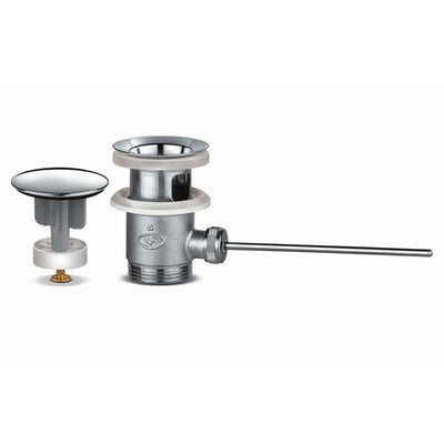 SCARICO CON TAPPO COPRIPILETTA IN OTTONE