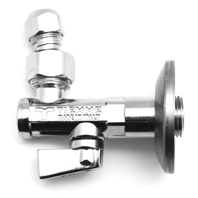 RUBINETTO SOTTOLAVABO CON FILTRO A SNODO E ROSONE TIEMME