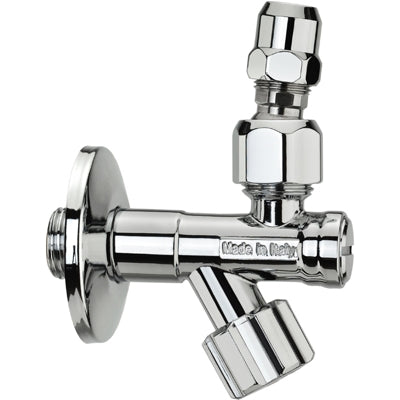 RUBINETTO SOTTOLAVABO A VITONE CON FILTRO A SNODO