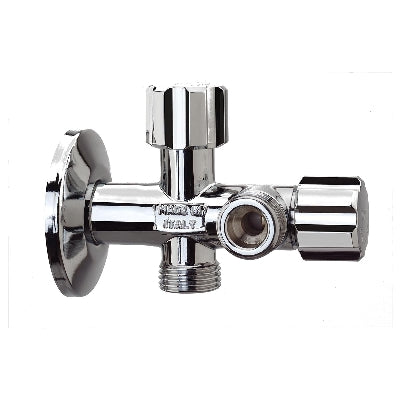 RUBINETTO DUAL N+S 1/2" CON ROSONE