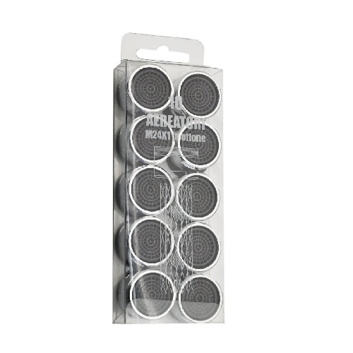 10 PZ AERATORI MASCHIO IN OTTONE PER RUBINETTI 24X1