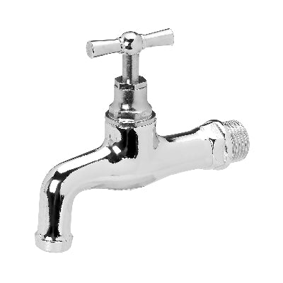 RUBINETTO A VITONE IN OTTONE CROMATO