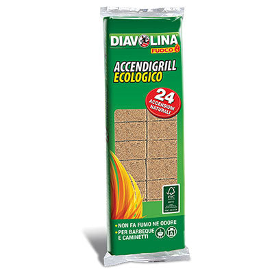 ACCENDIFUOCO ECOLOGICO 24 DIAVOLINA FUOCO