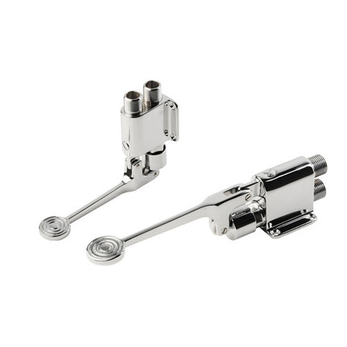 RUBINETTO TEMPORIZZATO A PEDALE A PARETE-PAVIMENTO