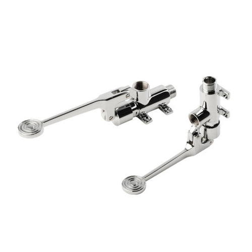 RUBINETTO A PEDALE TEMPORIZZATO A PARETE-PAVIMENTO