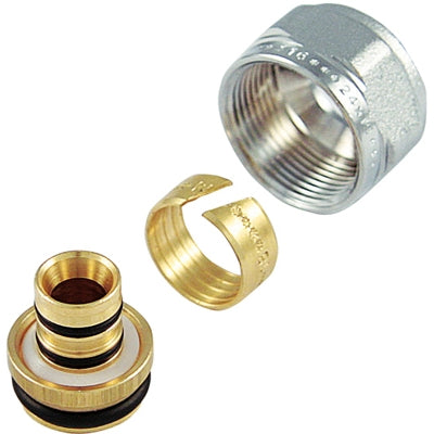 ADATTATORE CROMATO PER MULTISTRATO PASSO 1/2" x 16