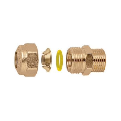 RACCORDO O-RING DIRITTO MASCHIO PER TUBO RAME