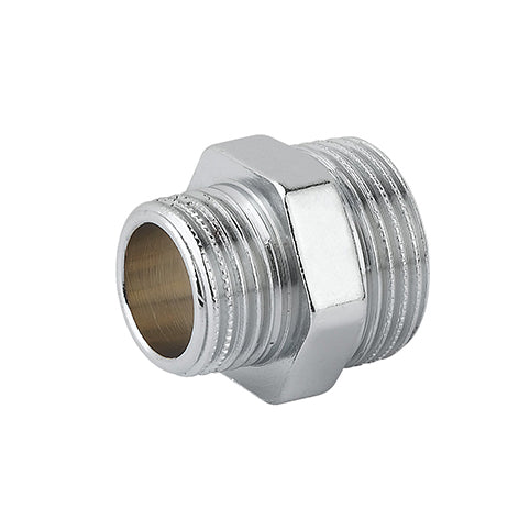 NIPLLES DOPPIO RIDOTTO MM OTTONE CROMO