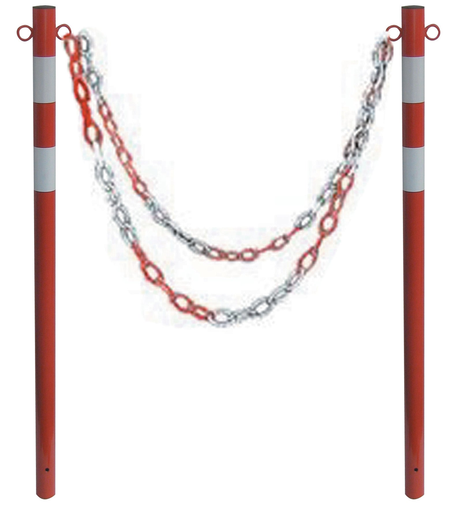 PALETTO BICOLORE INTERRATO D. MM.50 CM.120H.