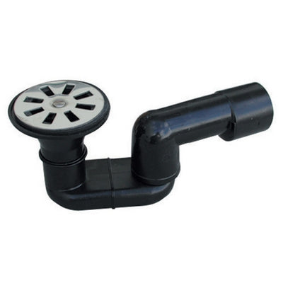 SIFONE DOCCIA PEHD NERO SALDABILE CON USCITA DIAM.40 VALSIR