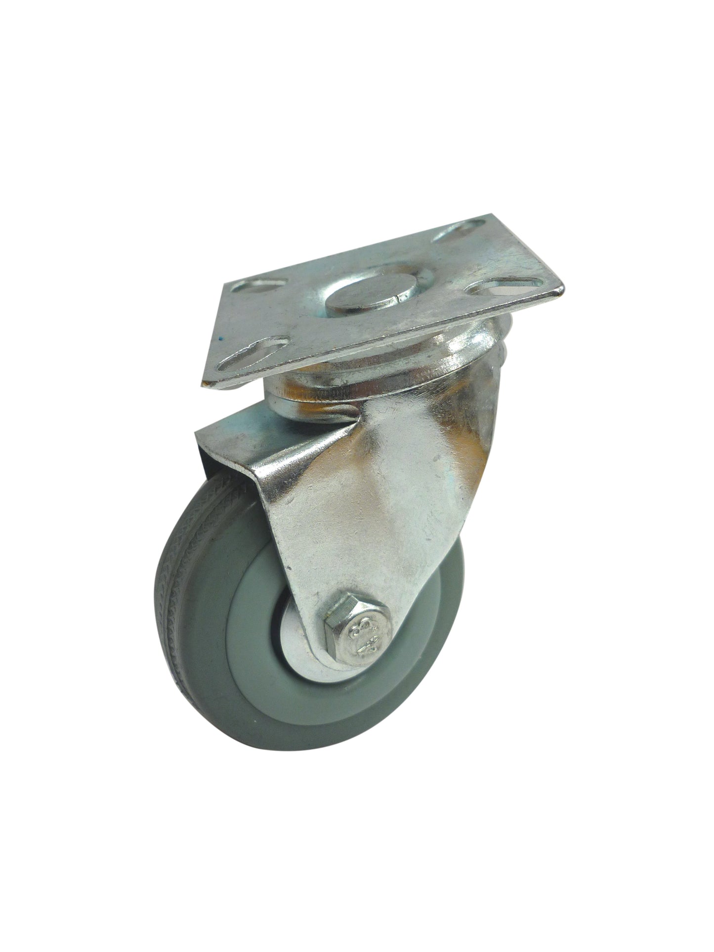 RUOTA GOMMATA C/PIASTRA D. MM.50**