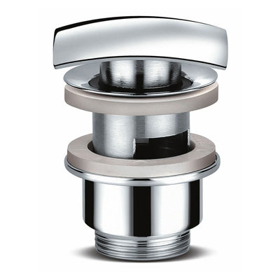 PILETTA LAVABO CLICK-CLACK TAPPO QUADRO CON TROPPO PIENO