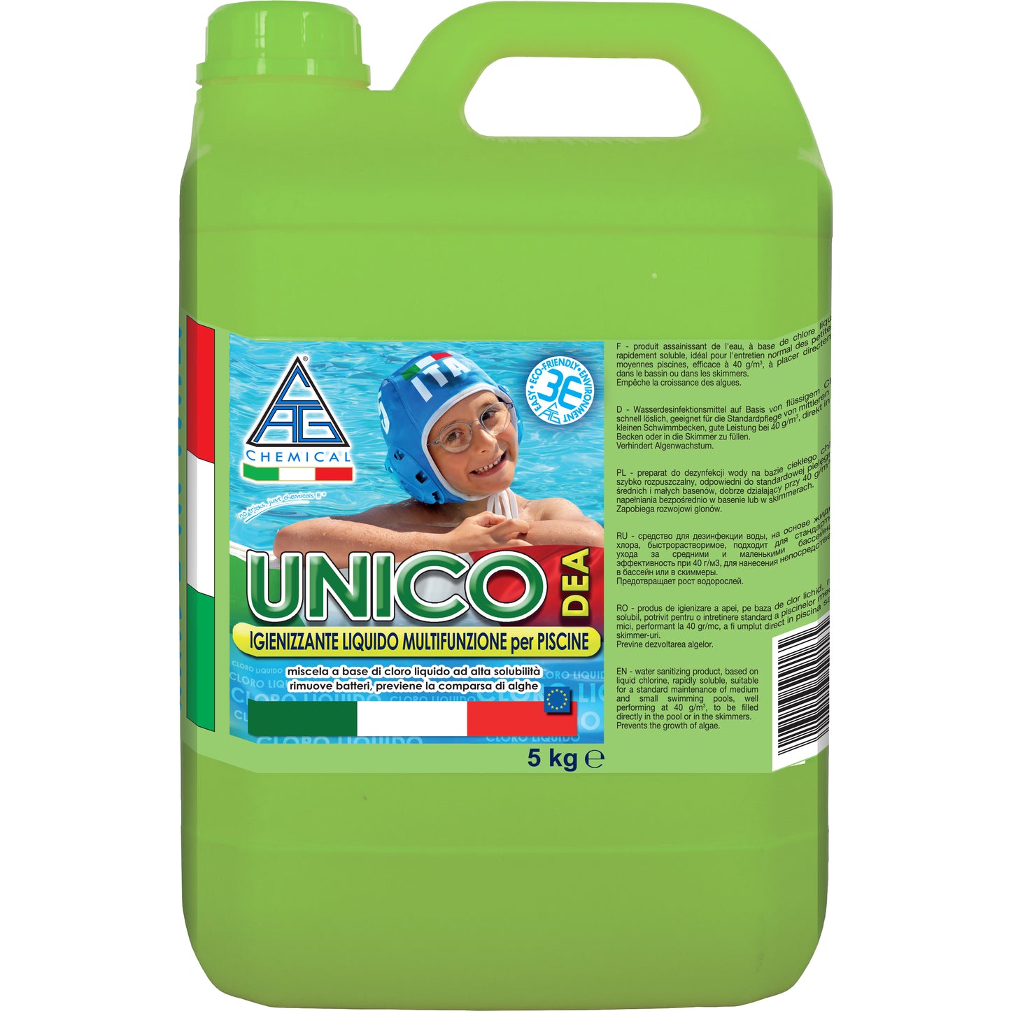 CLORO LIQUIDO MULTIFUNZIONE X PISCINE KG. 5