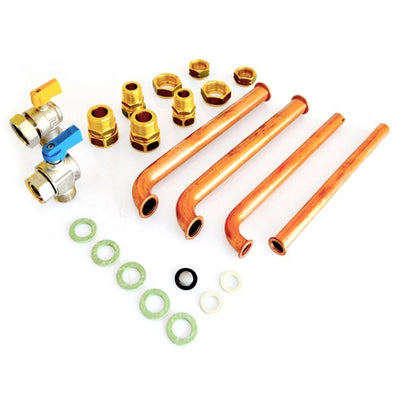 KIT RACCORDI 2 RUBINETTI (GAS e FREDDA)