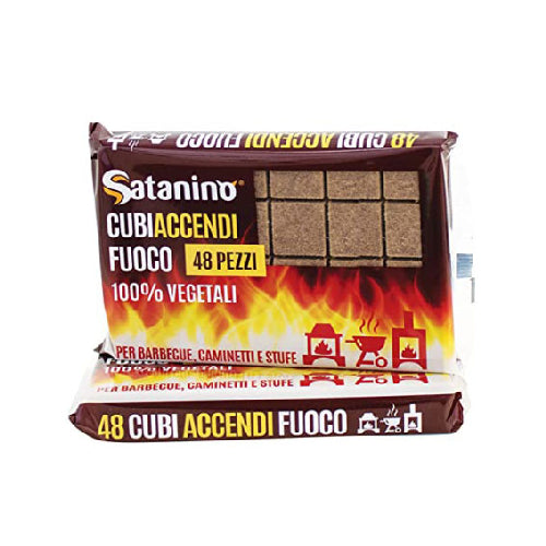 48 PZ CUBI ACCENDIFUOCO VEGETALI