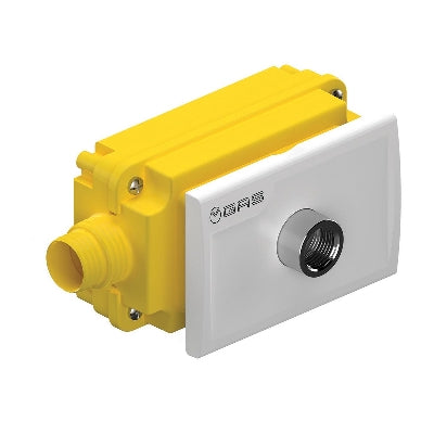 KIT RACC. GAS 90° + PLACCA BIANCA