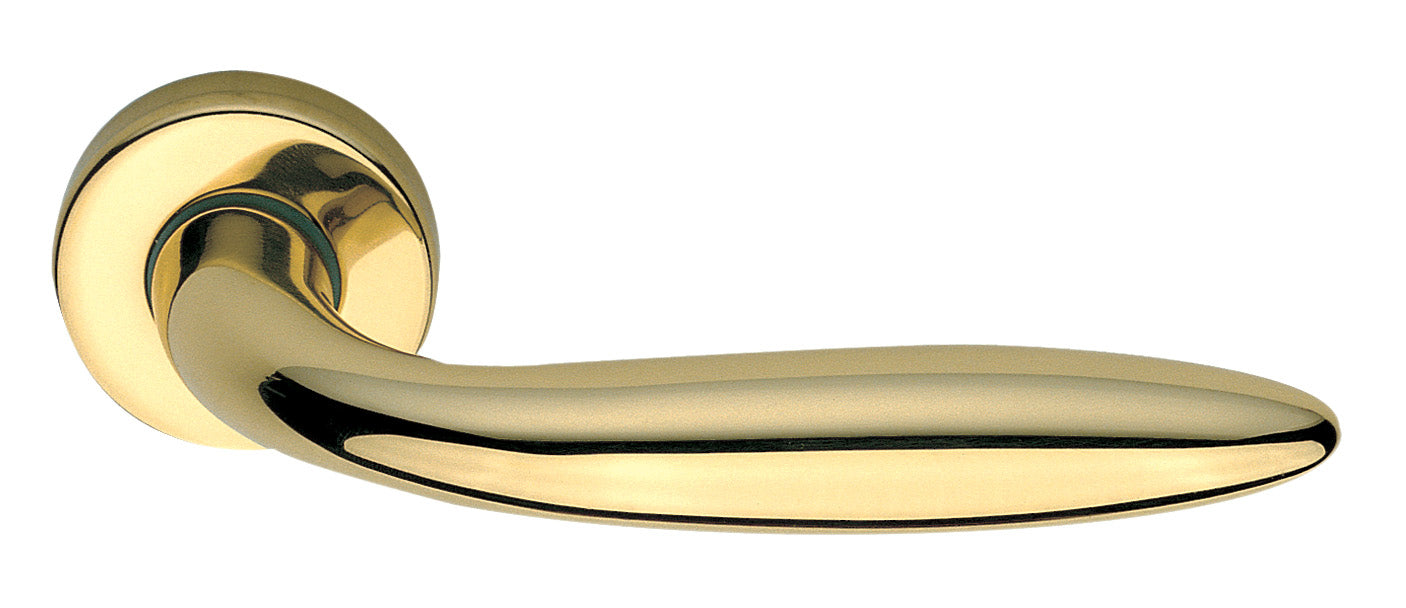 MANIGLIA NEW SOFTC-ROSETTA INOX BRASS(ORO)