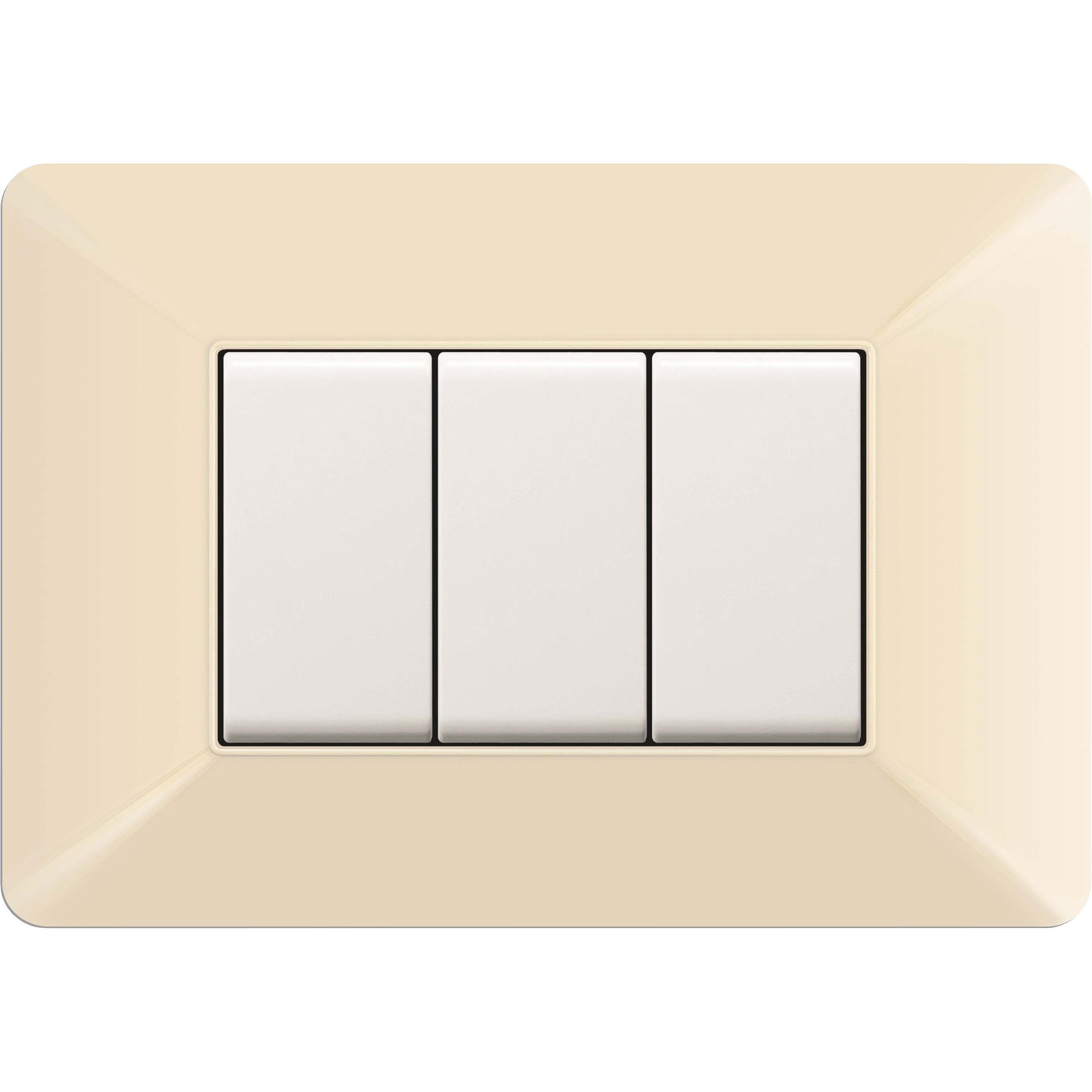 PLACCA EASY MOD. MATIX AVORIO 3P