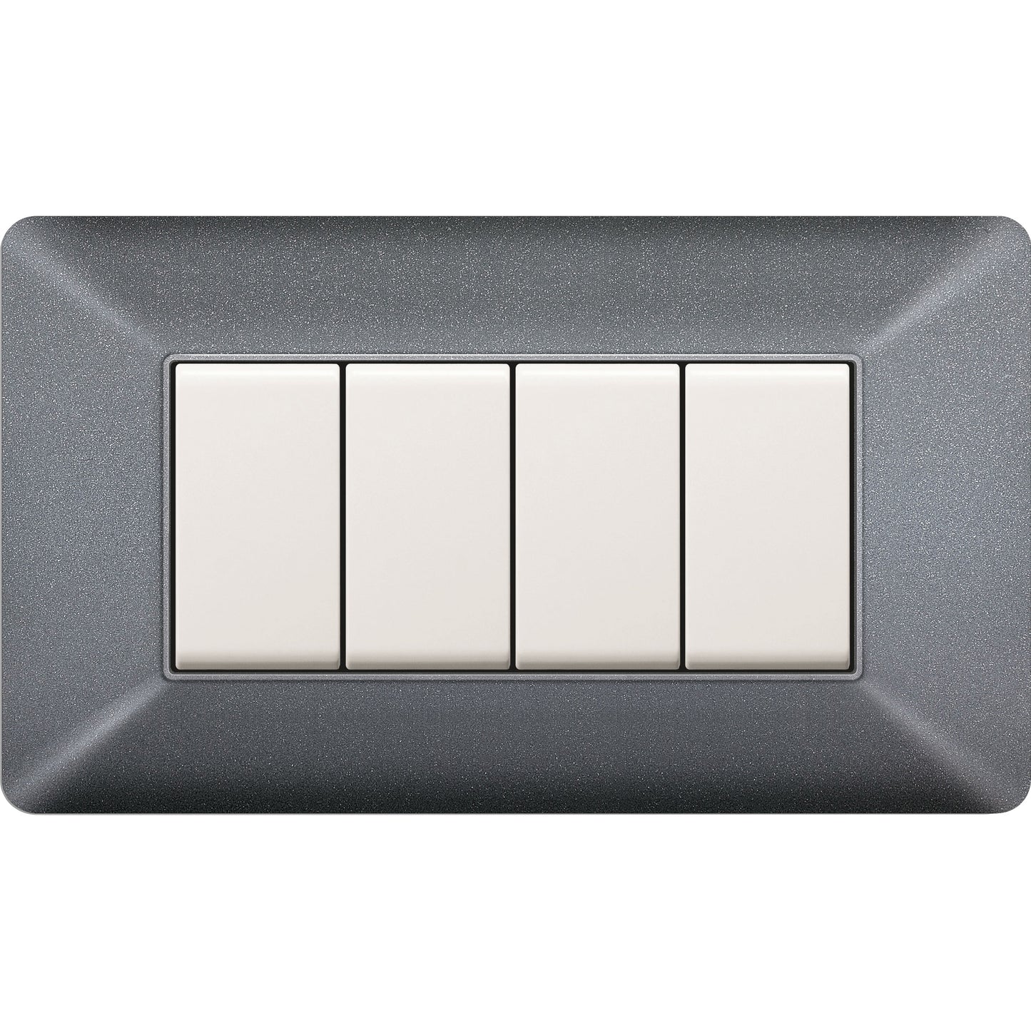 PLACCA EASY MOD. MATIX GRIGIO CHIARO 4P
