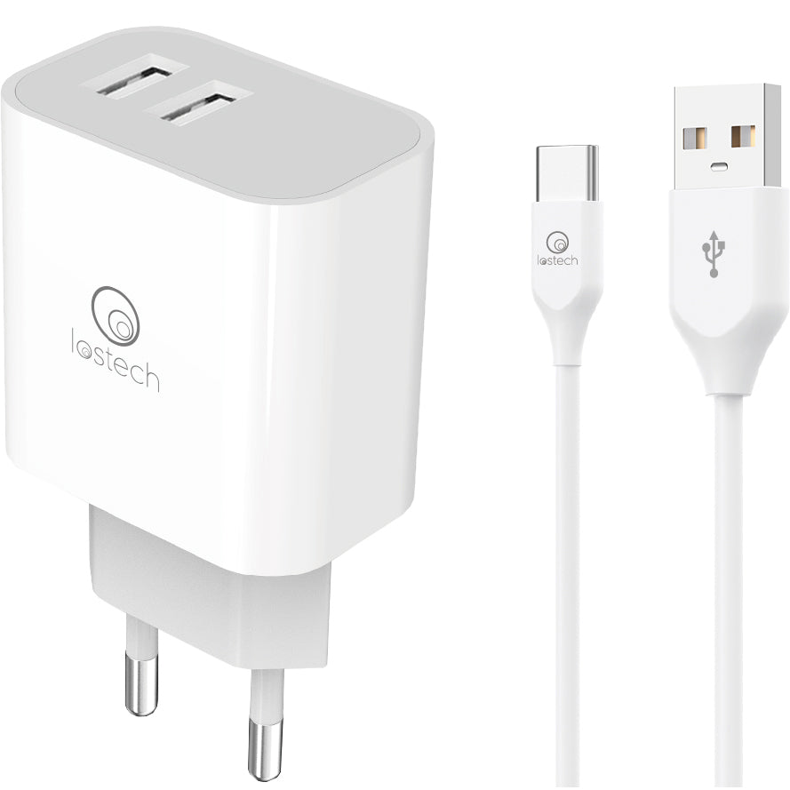 CARICATORE RAPIDO 15W C/DOPPIA PORTA USB E